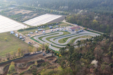 Vue aérienne de Piste de karting Walldorf à Walldorf dans le département Bade-Wurtemberg, Allemagne