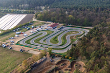 Vue aérienne de Piste de karting Walldorf à Walldorf dans le département Bade-Wurtemberg, Allemagne
