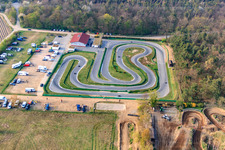 Vue oblique de Piste de karting Walldorf à Walldorf dans le département Bade-Wurtemberg, Allemagne
