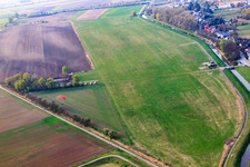 Vue aérienne de Aéroport Hockenheim à Hockenheim dans le département Bade-Wurtemberg, Allemagne