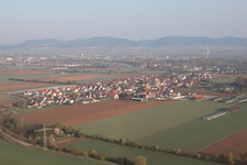 Vue oblique de Quartier Mörlheim in Landau in der Pfalz dans le département Rhénanie-Palatinat, Allemagne