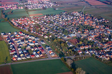 Vue aérienne de Du sud-est à Bornheim dans le département Rhénanie-Palatinat, Allemagne