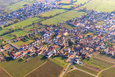 Vue aérienne de Saint-Martin à Ruppertsberg dans le département Rhénanie-Palatinat, Allemagne