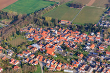 Vue aérienne de Albsheim an der Eis dans le département Rhénanie-Palatinat, Allemagne