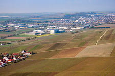 Vue aérienne de Zone industrielle Alzey à Alzey dans le département Rhénanie-Palatinat, Allemagne