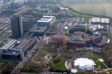 Image drone de ZDF à le quartier Lerchenberg in Mainz dans le département Rhénanie-Palatinat, Allemagne