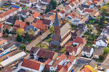 Photographie aérienne de Église du Christ Maxdorf à Maxdorf dans le département Rhénanie-Palatinat, Allemagne