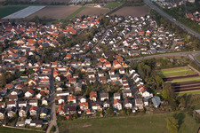 Quartier Schauernheim in Dannstadt-Schauernheim dans le département Rhénanie-Palatinat, Allemagne vue d'en haut