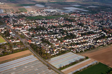 Quartier Dannstadt in Dannstadt-Schauernheim dans le département Rhénanie-Palatinat, Allemagne hors des airs