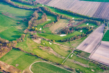 Photographie aérienne de Terrain de golf du Golf Club Pfalz à le quartier Geinsheim in Neustadt an der Weinstraße dans le département Rhénanie-Palatinat, Allemagne