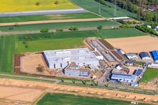 Vue aérienne de Nouveau bâtiment DBK à Rülzheim dans le département Rhénanie-Palatinat, Allemagne