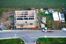 Photographie aérienne de Nouvelle zone de développement dans le NE Im Unterfeld à le quartier Schaidt in Wörth am Rhein dans le département Rhénanie-Palatinat, Allemagne