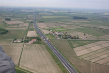 Vue aérienne de Malafesia dans le département Vénétie, Italie