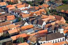 Photographie aérienne de Du sud-ouest à le quartier Hayna in Herxheim bei Landau dans le département Rhénanie-Palatinat, Allemagne