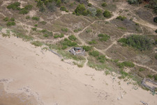 Vue aérienne de Porto Falconera dans le département Vénétie, Italie