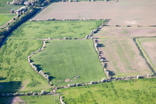 Vue oblique de Chislet dans le département Angleterre, Grande Bretagne