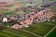 Vue aérienne de (Palatinat) à Freimersheim dans le département Rhénanie-Palatinat, Allemagne