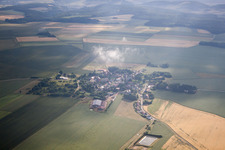 Vue aérienne de Rochonvillers dans le département Moselle, France