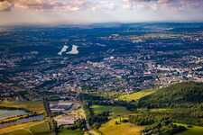 Vue oblique de Yutz dans le département Moselle, France