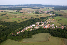 Roussy-le-Village dans le département Moselle, France d'en haut