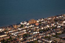 Enregistrement par drone de Deal dans le département Angleterre, Grande Bretagne