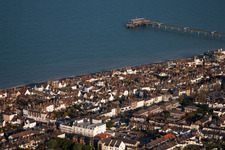 Deal dans le département Angleterre, Grande Bretagne du point de vue du drone