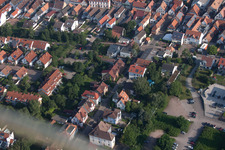 Vue aérienne de Bismarckstr à Kandel dans le département Rhénanie-Palatinat, Allemagne
