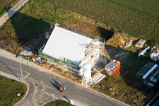 Nouvelle zone de développement NE à le quartier Schaidt in Wörth am Rhein dans le département Rhénanie-Palatinat, Allemagne vue d'en haut