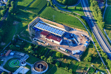Image drone de Centrale géothermique de Pfalzwerke geofuture GmbH à Insheim sur l'A65 à Insheim dans le département Rhénanie-Palatinat, Allemagne