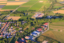 Photographie aérienne de Centrale géothermique de Pfalzwerke geofuture GmbH à Insheim sur l'A65 à Insheim dans le département Rhénanie-Palatinat, Allemagne