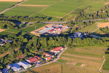Centrale géothermique de Pfalzwerke geofuture GmbH à Insheim sur l'A65 à Insheim dans le département Rhénanie-Palatinat, Allemagne vue d'en haut