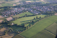Quartier Billigheim in Billigheim-Ingenheim dans le département Rhénanie-Palatinat, Allemagne vu d'un drone