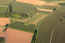 Aérodrome modèle à Oberotterbach dans le département Rhénanie-Palatinat, Allemagne d'en haut