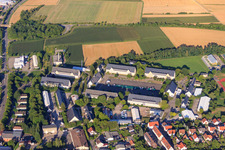 Photographie aérienne de Centre électronique de la Bundeswehr dans la caserne Mackensen à Bad Bergzabern dans le département Rhénanie-Palatinat, Allemagne