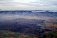 Vue aérienne de Cleebourg dans le département Bas Rhin, France