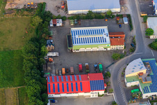 Vue aérienne de Zone commerciale de Gäxwald avec Fliehmann and Partner mbB et Terberg HS GmbH à Herxheim bei Landau dans le département Rhénanie-Palatinat, Allemagne