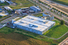 Image drone de Nouveau bâtiment DBK David + Baader GmbH à Rülzheim dans le département Rhénanie-Palatinat, Allemagne