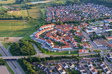 Vue aérienne de Bague Helmut Braun à Rülzheim dans le département Rhénanie-Palatinat, Allemagne