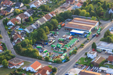 Vue aérienne de Centre de recyclage Rülzheim à Rülzheim dans le département Rhénanie-Palatinat, Allemagne