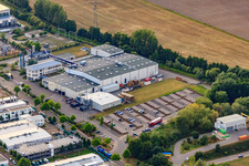 Vue aérienne de Rose Druck GmbH à Landau in der Pfalz dans le département Rhénanie-Palatinat, Allemagne