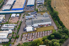 Vue aérienne de Rose Druck GmbH à Landau in der Pfalz dans le département Rhénanie-Palatinat, Allemagne