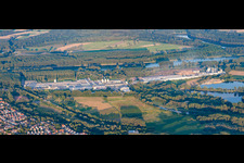 Germersheim dans le département Rhénanie-Palatinat, Allemagne du point de vue du drone