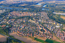 Vue aérienne de Rue Ludwig-Erhard à Germersheim dans le département Rhénanie-Palatinat, Allemagne
