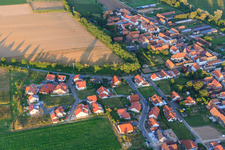 Photographie aérienne de Dans les Kieseläckern à Herxheimweyher dans le département Rhénanie-Palatinat, Allemagne