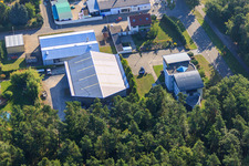 Vue aérienne de WiCo Production GmbH à Rheinzabern dans le département Rhénanie-Palatinat, Allemagne