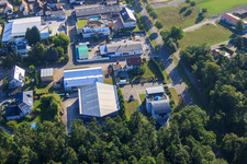 Vue aérienne de WiCo Production GmbH à Rheinzabern dans le département Rhénanie-Palatinat, Allemagne