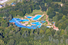 Photographie aérienne de Parc de baignade à Wörth am Rhein dans le département Rhénanie-Palatinat, Allemagne