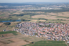 Quartier Sankt Leon in St. Leon-Rot dans le département Bade-Wurtemberg, Allemagne depuis l'avion