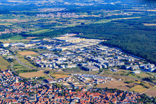 Vue aérienne de Parc industriel Sud avec SAP Deutschland SE & Co. KG (WDF21) à Walldorf dans le département Bade-Wurtemberg, Allemagne