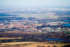 Vue oblique de Du sud-est à Speyer dans le département Rhénanie-Palatinat, Allemagne